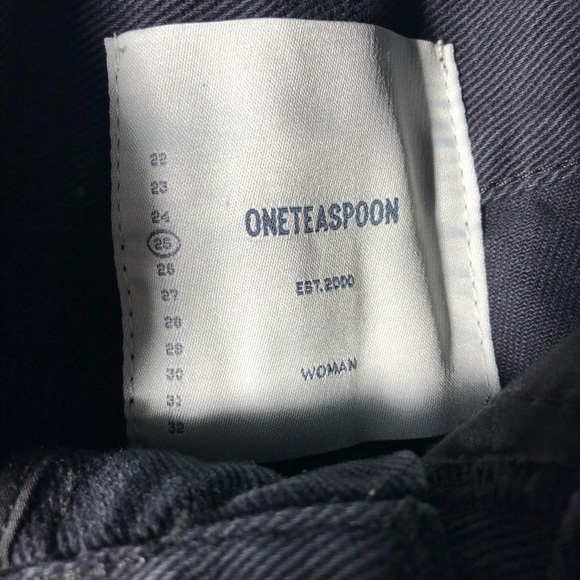 One Teaspoon Black Denim Skirt - Picture 4 of 4